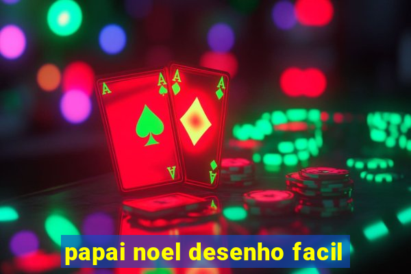 papai noel desenho facil